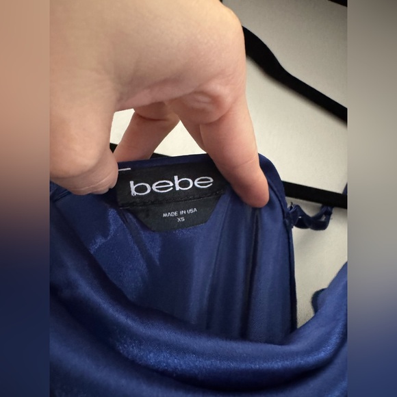 BEBE - Satin Cowl Neck Midi Dress XS - Picture 8 of 9